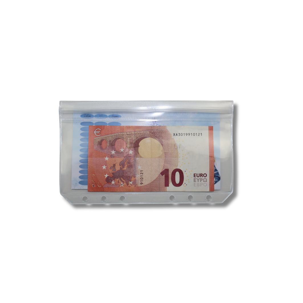 Double Clear-Hüllen mit Druckverschluss| 10er Set | ohne Zipper