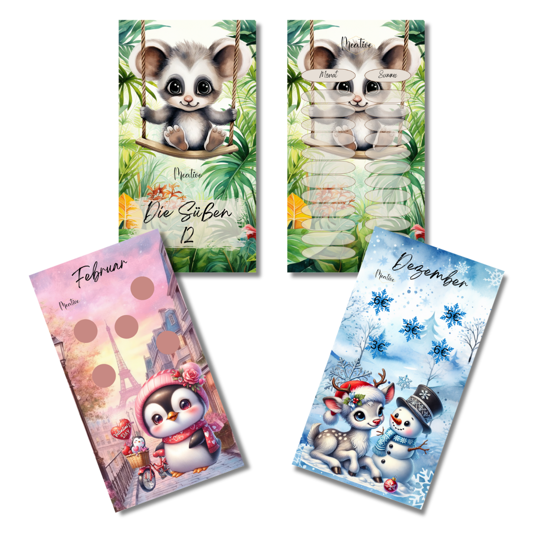 Jahres-Sparchallenge Die süßen 12