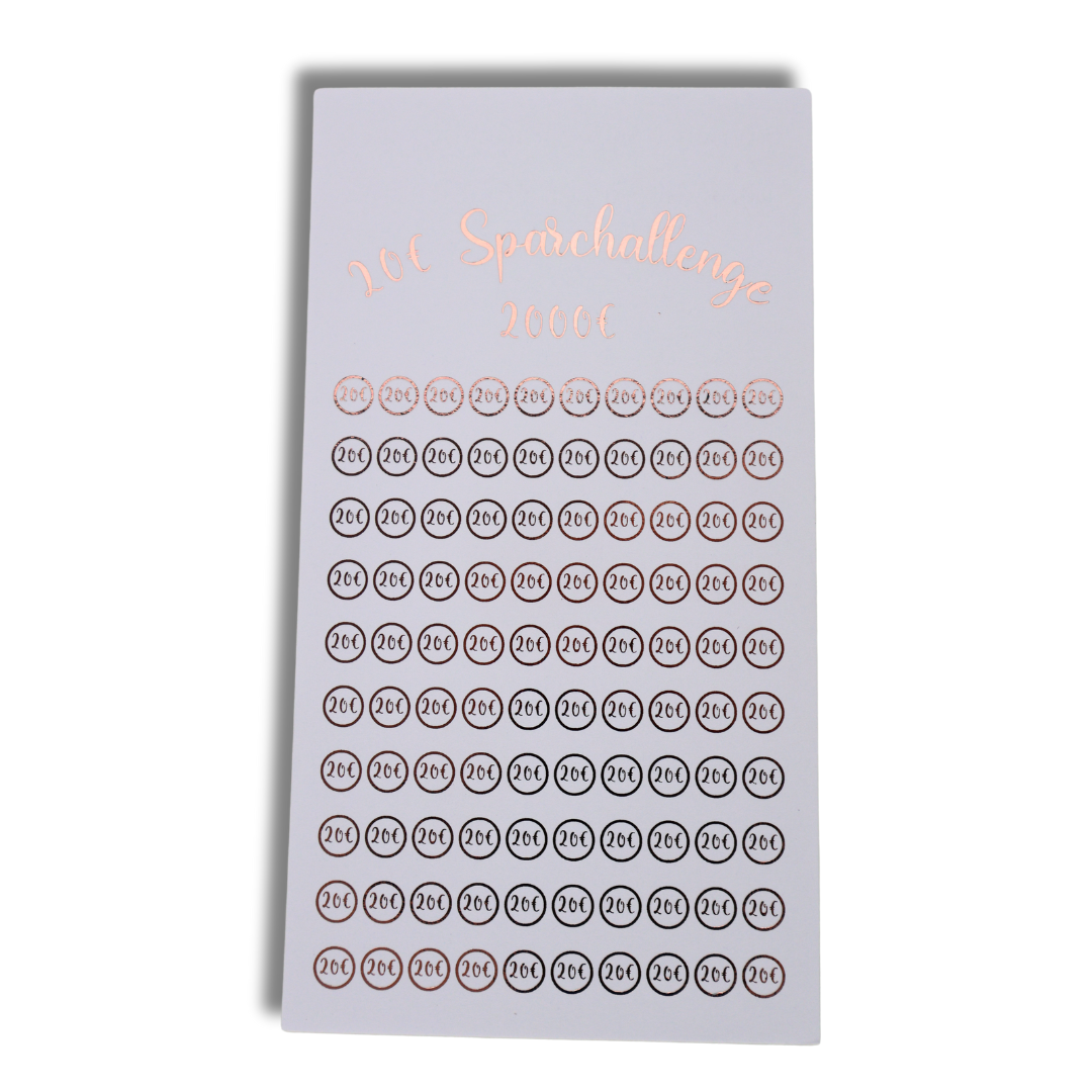 20€ Scheine Sparchallenge