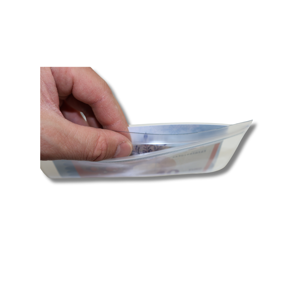 Double Clear-Hüllen mit Druckverschluss| 10er Set | ohne Zipper