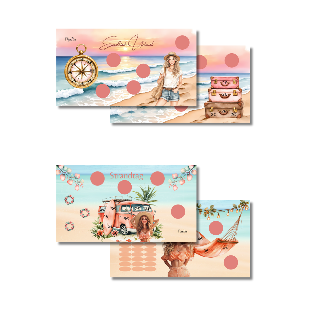 Urlaub - 2 Challenges!! - Rubbeln, Würfeln und abstreichen