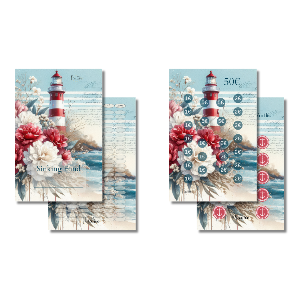 Sinking Funds Challenge Set – Deckblat/Tracker + Challenge/Bonus