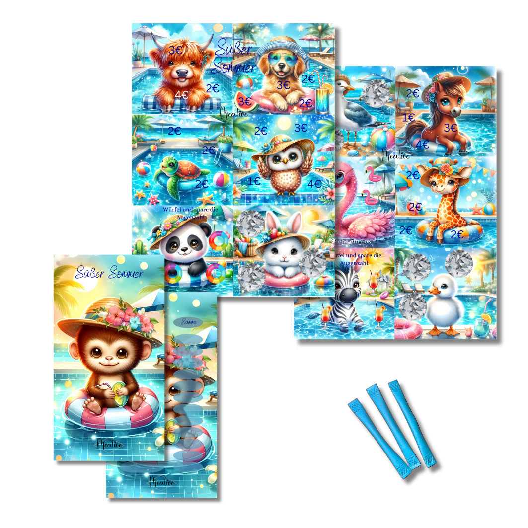 Mini Jahres-Sparchallenge Süßer Sommer