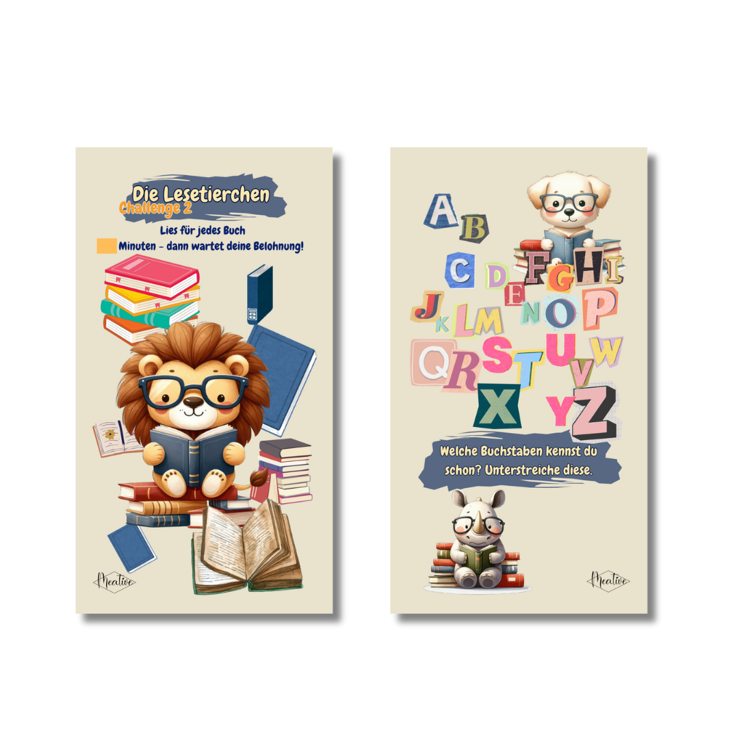 Meative Lesechallenge-Set Kids "Die Lesetierchen"