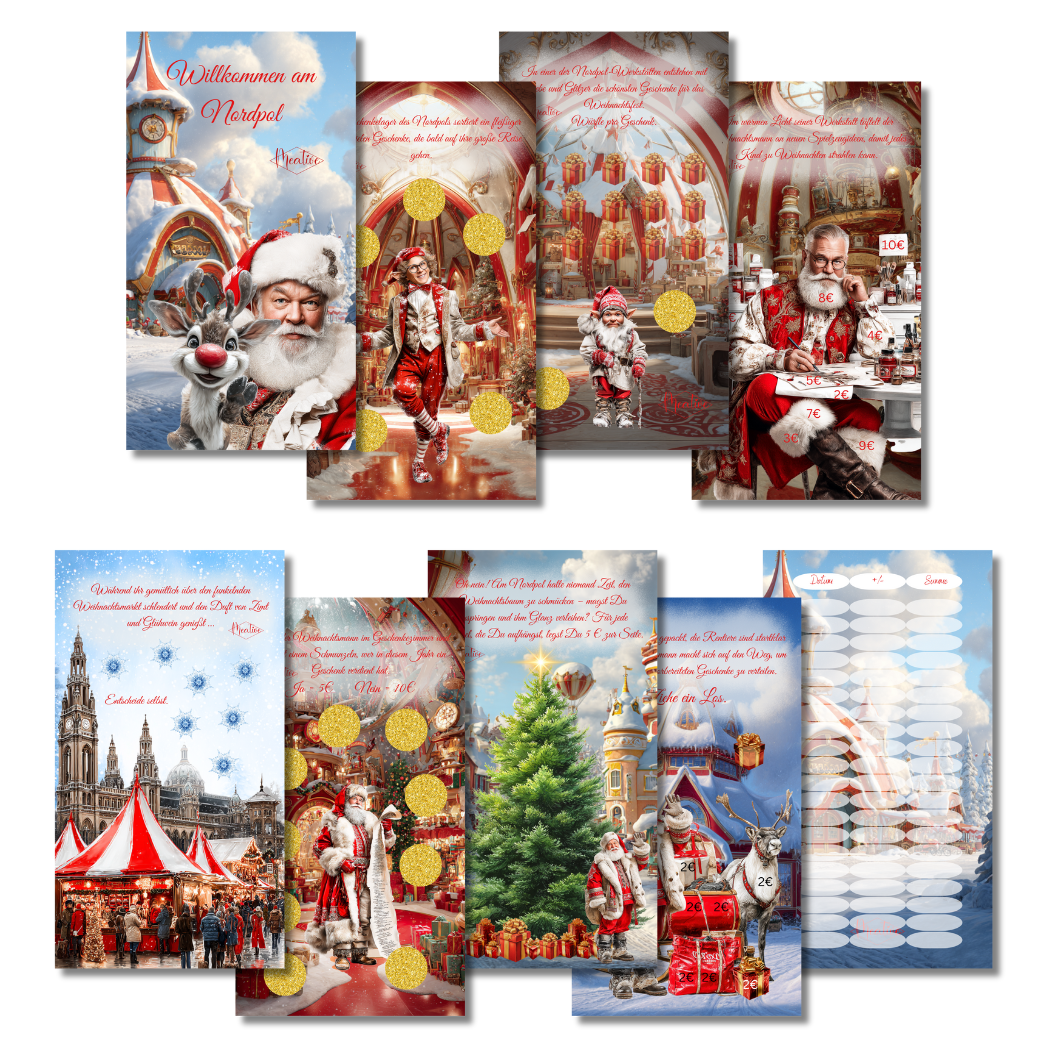 Sparbuch "Willkommen am Nordpol" - 7 Challenges + 1 Tracker