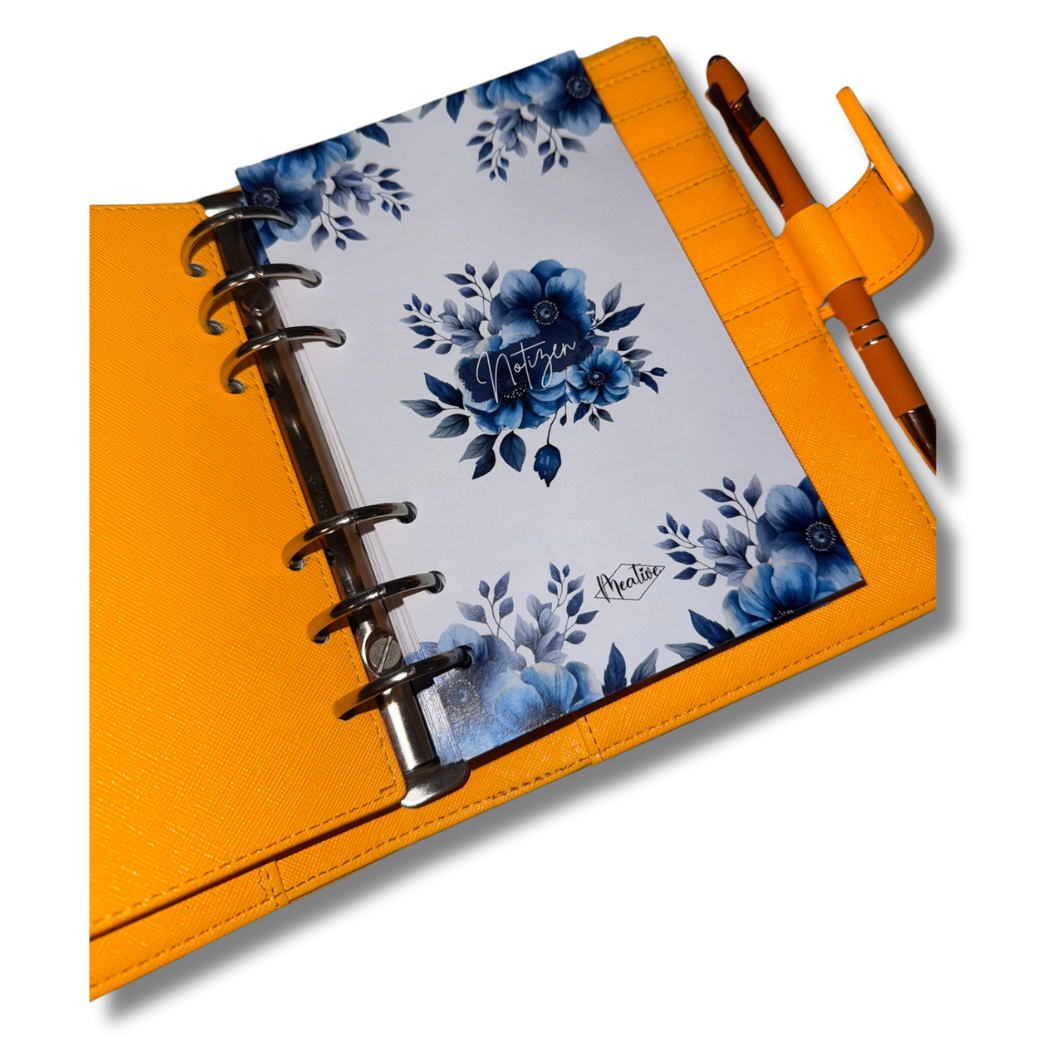 Notizen gelocht für den A6 Binder