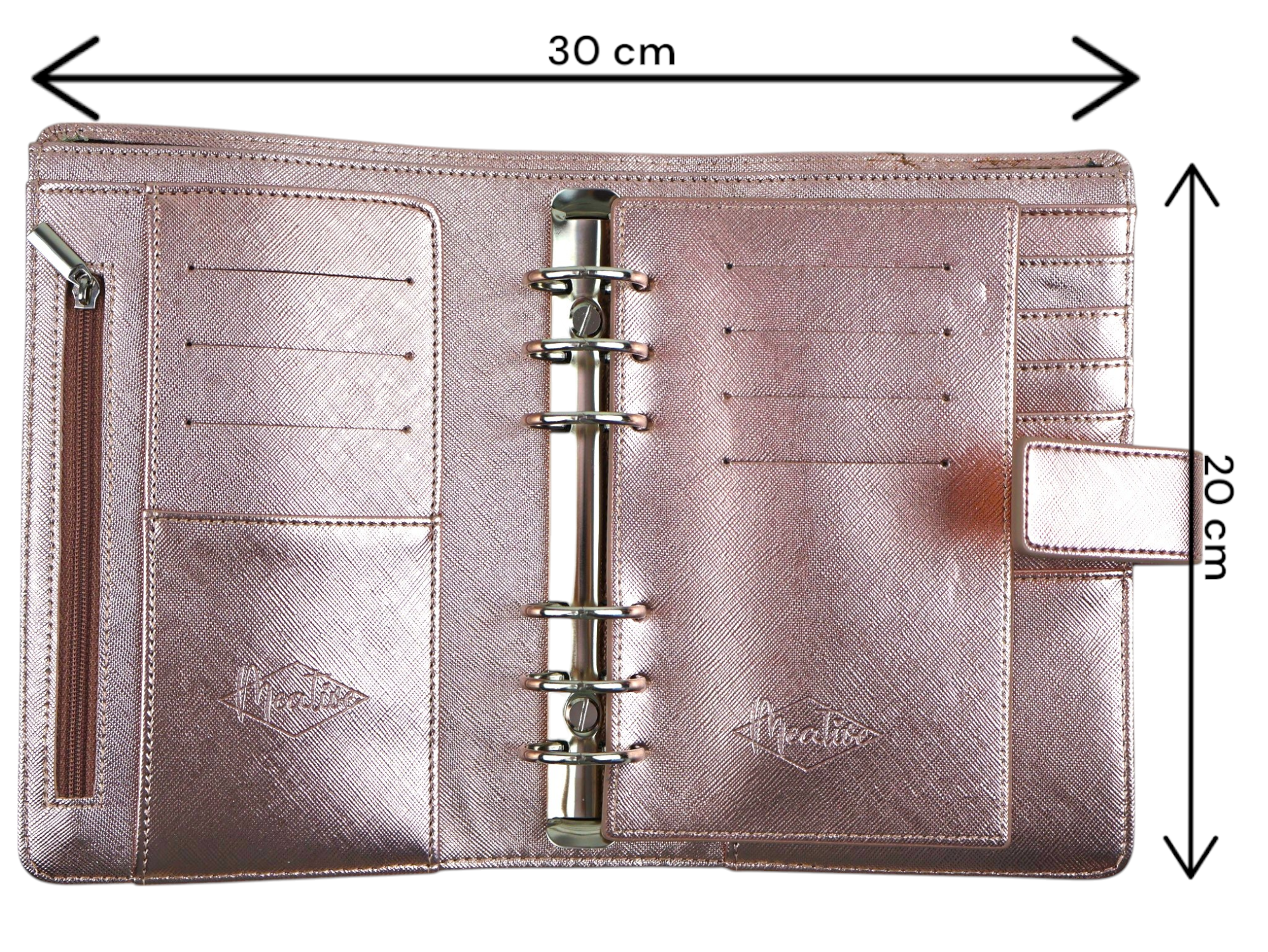 Meative Deluxe Binder | Metallic glatte Struktur | DIN A6