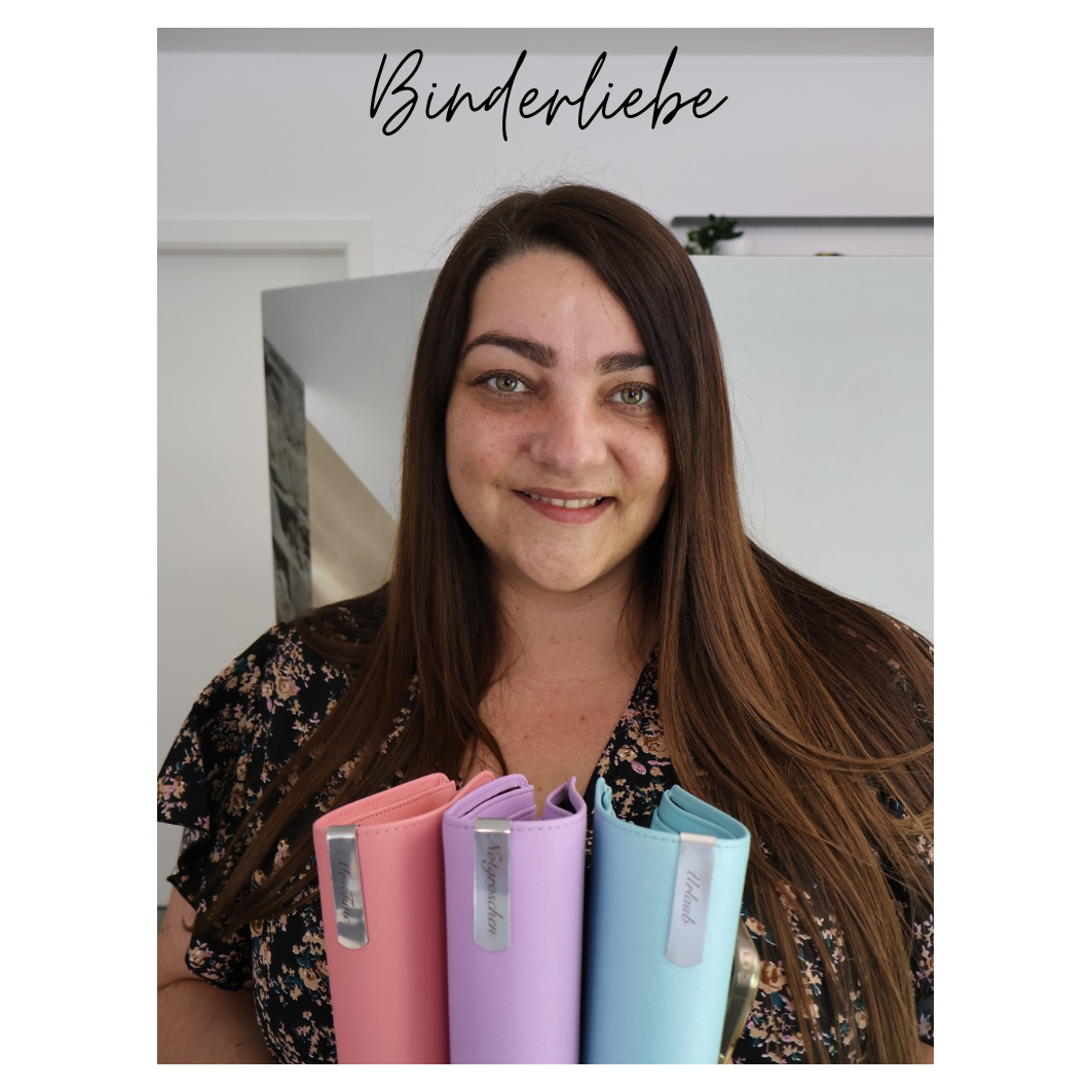 Binderclip beschriftet