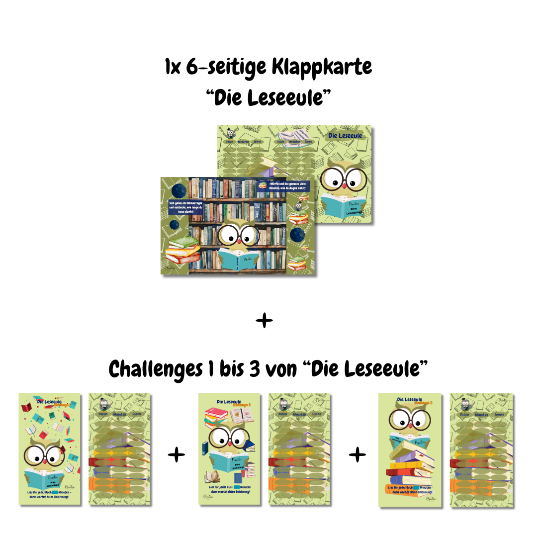 Meative Lesechallenge-Set Kids "Die Leseeule"