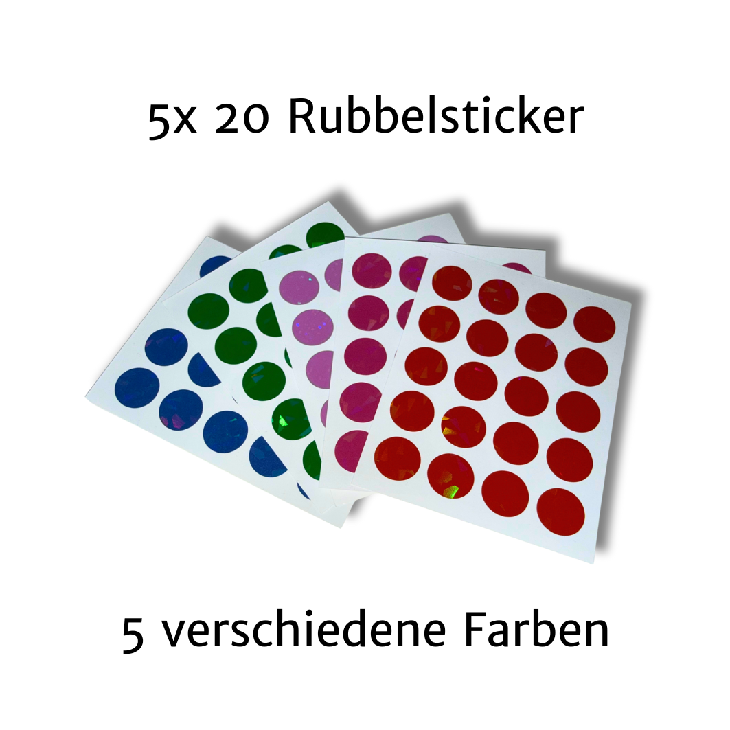 Rubbelsticker Set 5x 20 Stück