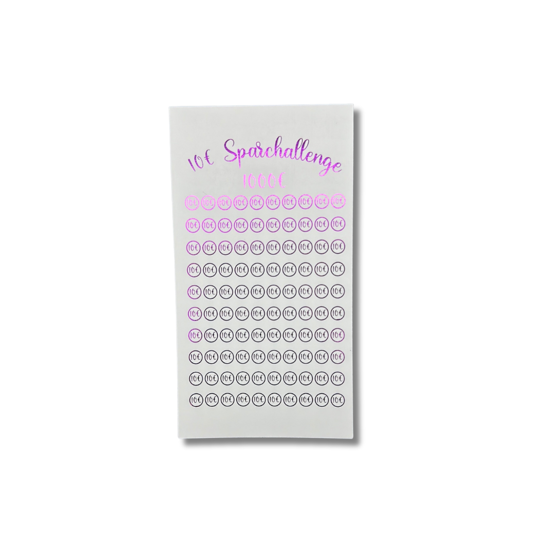 10€ Scheine Sparchallenge