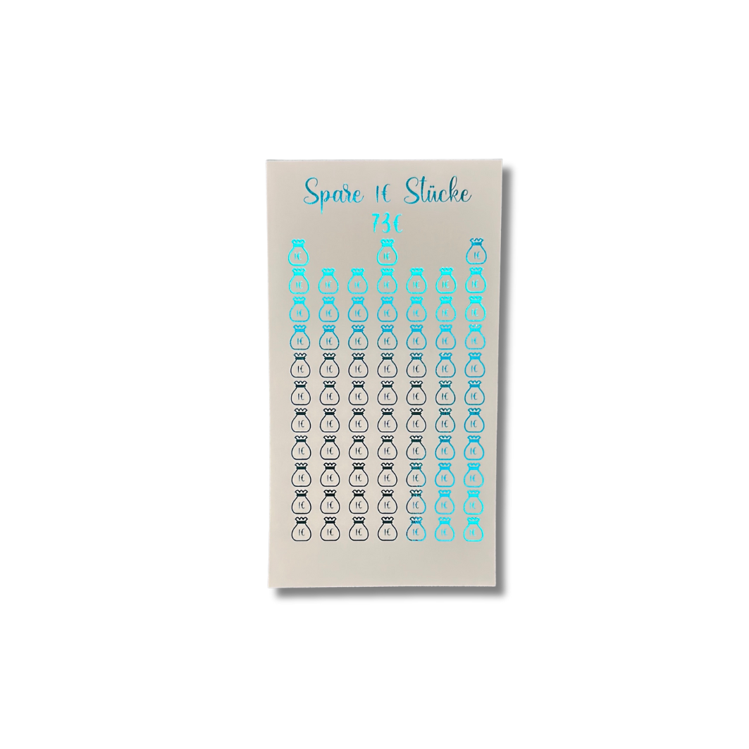 1€ Kleingeld Sparchallenge