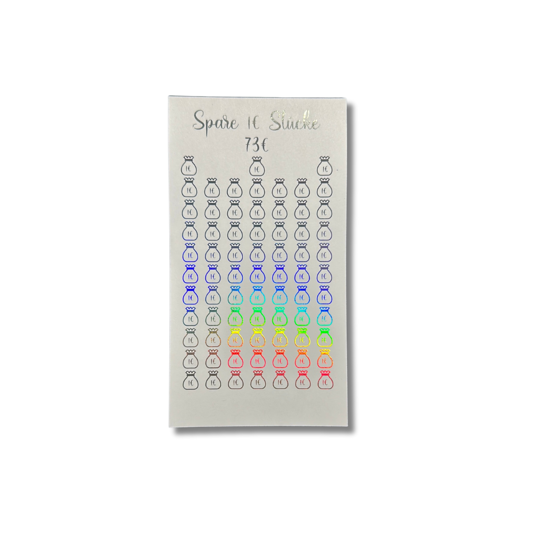 1€ Kleingeld Sparchallenge