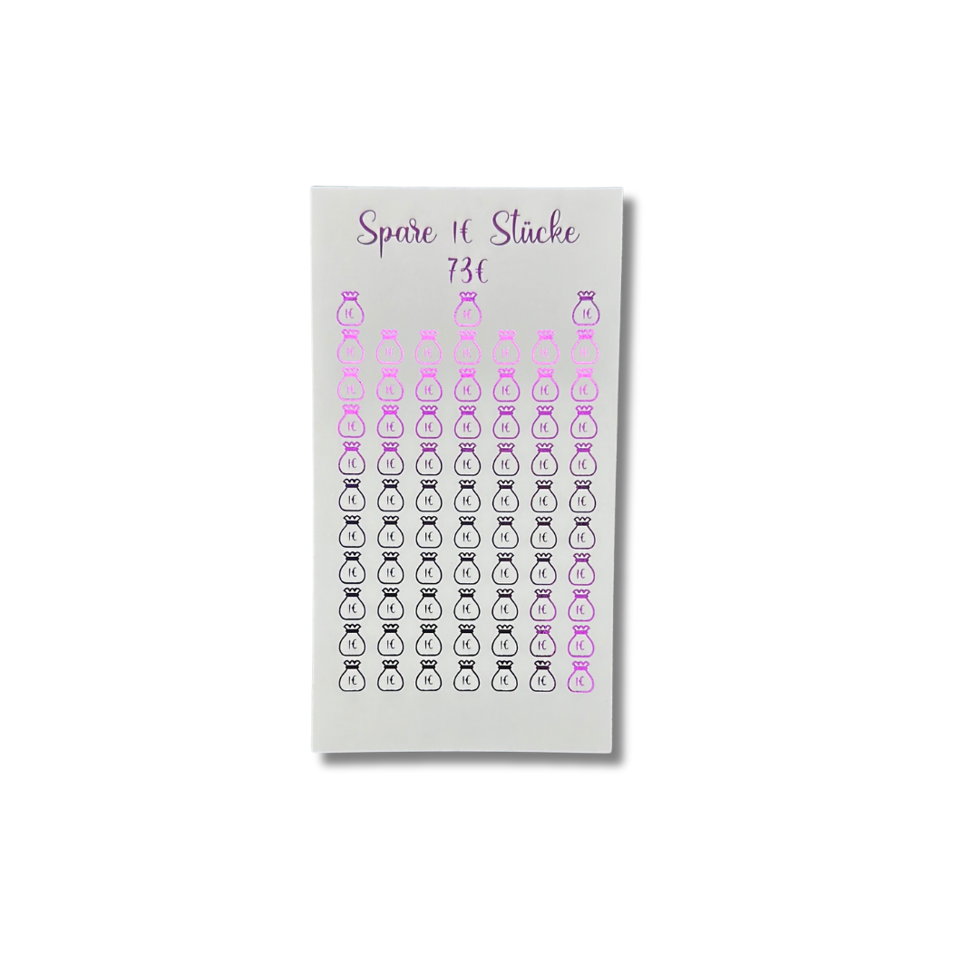 1€ Kleingeld Sparchallenge