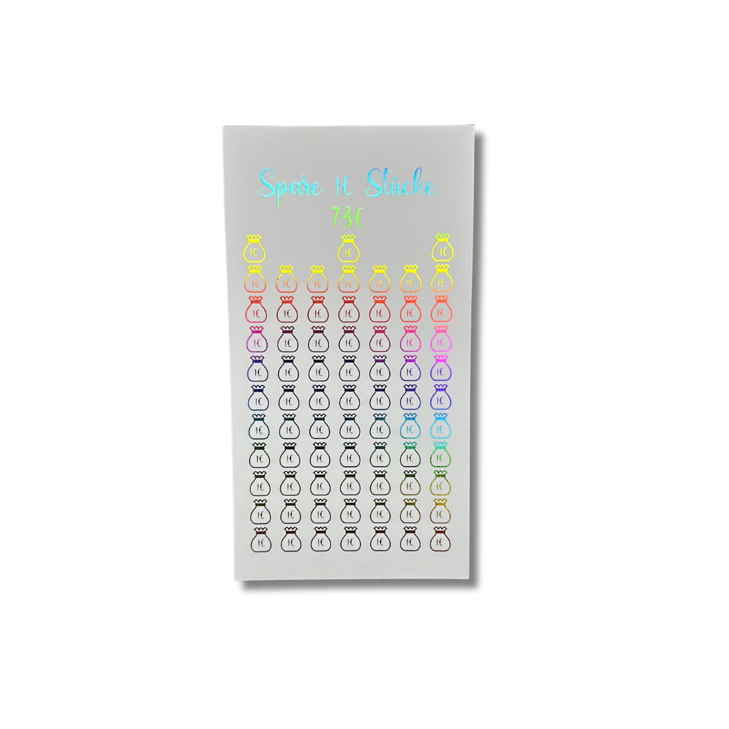 1€ Kleingeld Sparchallenge