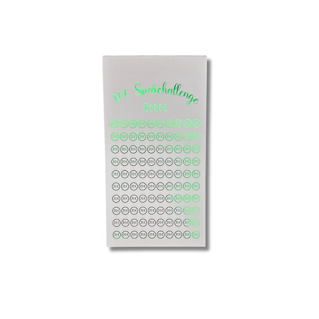 20€ Scheine Sparchallenge