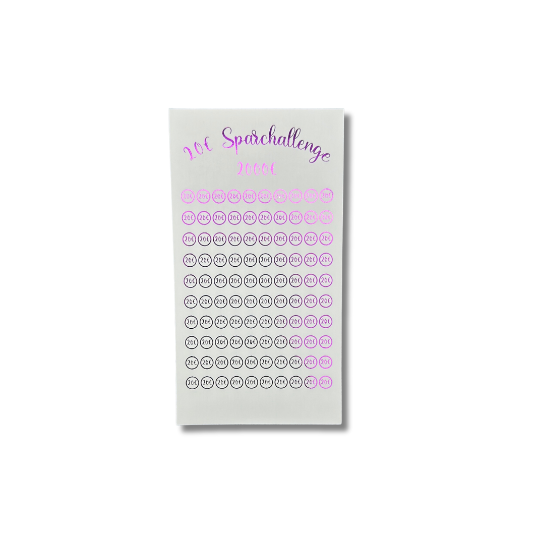 20€ Scheine Sparchallenge