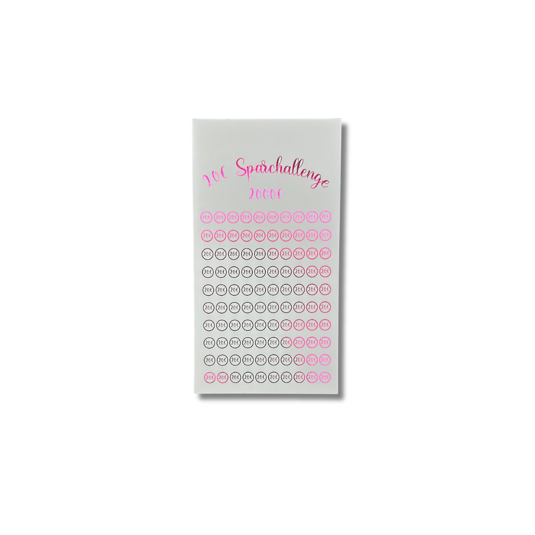 20€ Scheine Sparchallenge