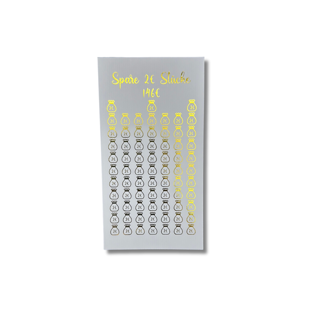 2€ Kleingeld Sparchallenge