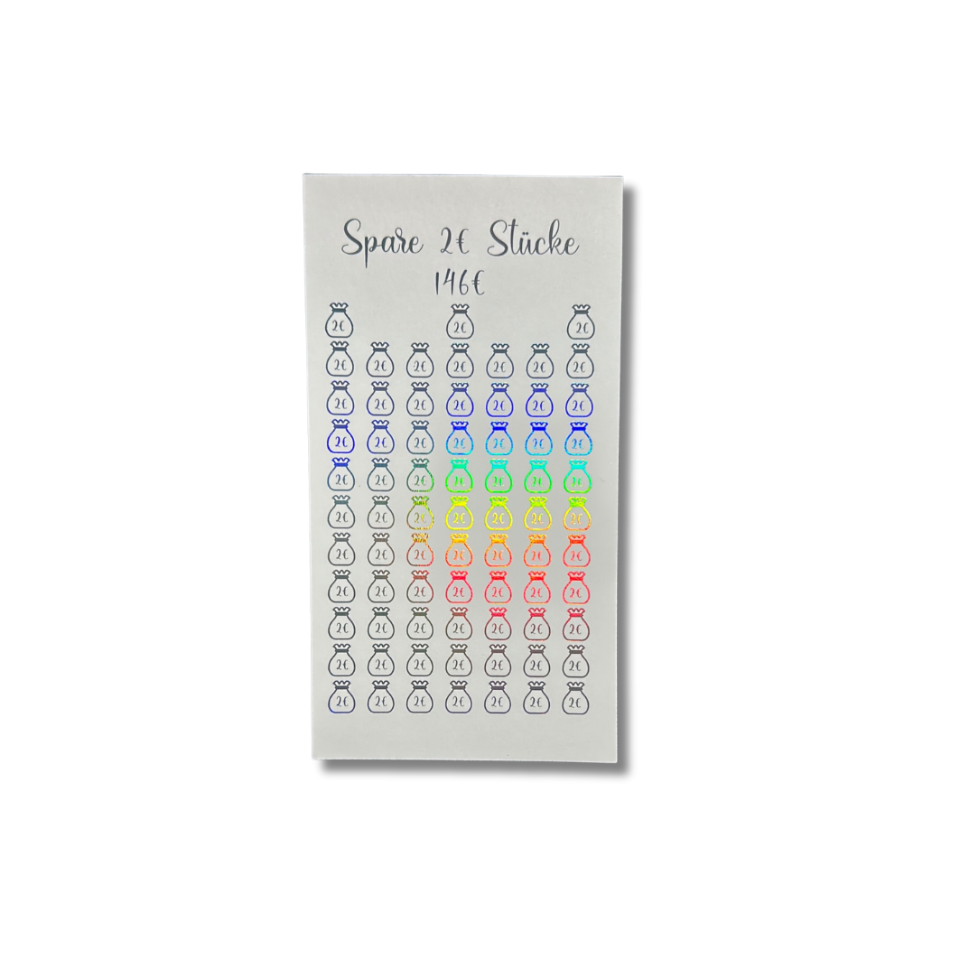 2€ Kleingeld Sparchallenge