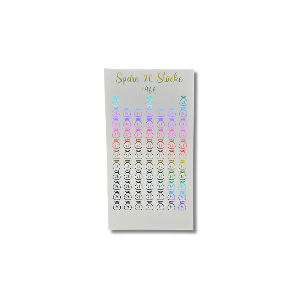 2€ Kleingeld Sparchallenge