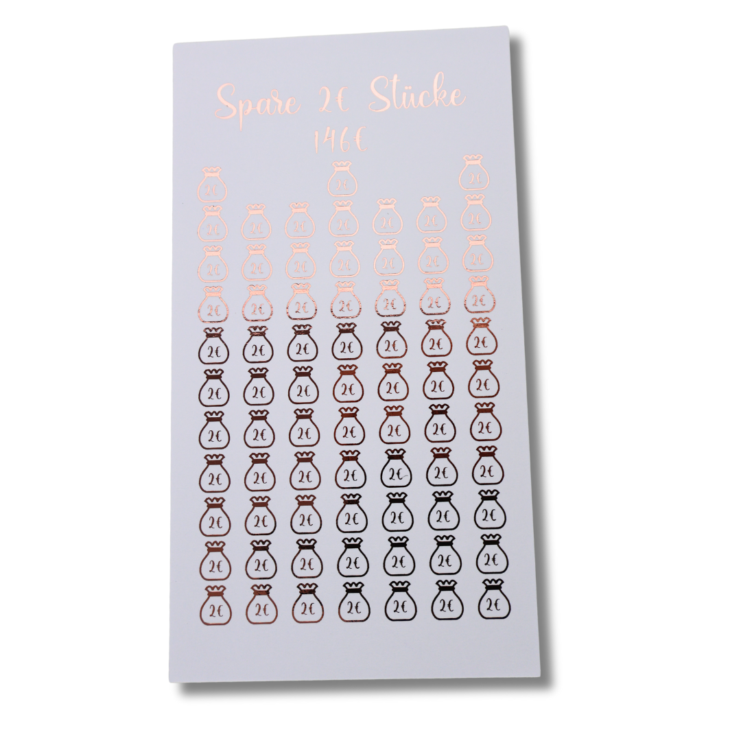 2€ Kleingeld Sparchallenge