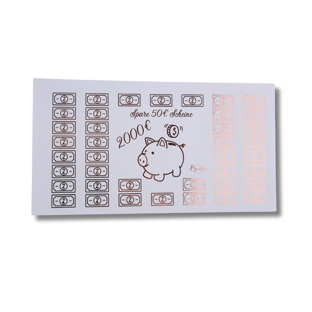 Mini 50€ Scheine Sparchallenge