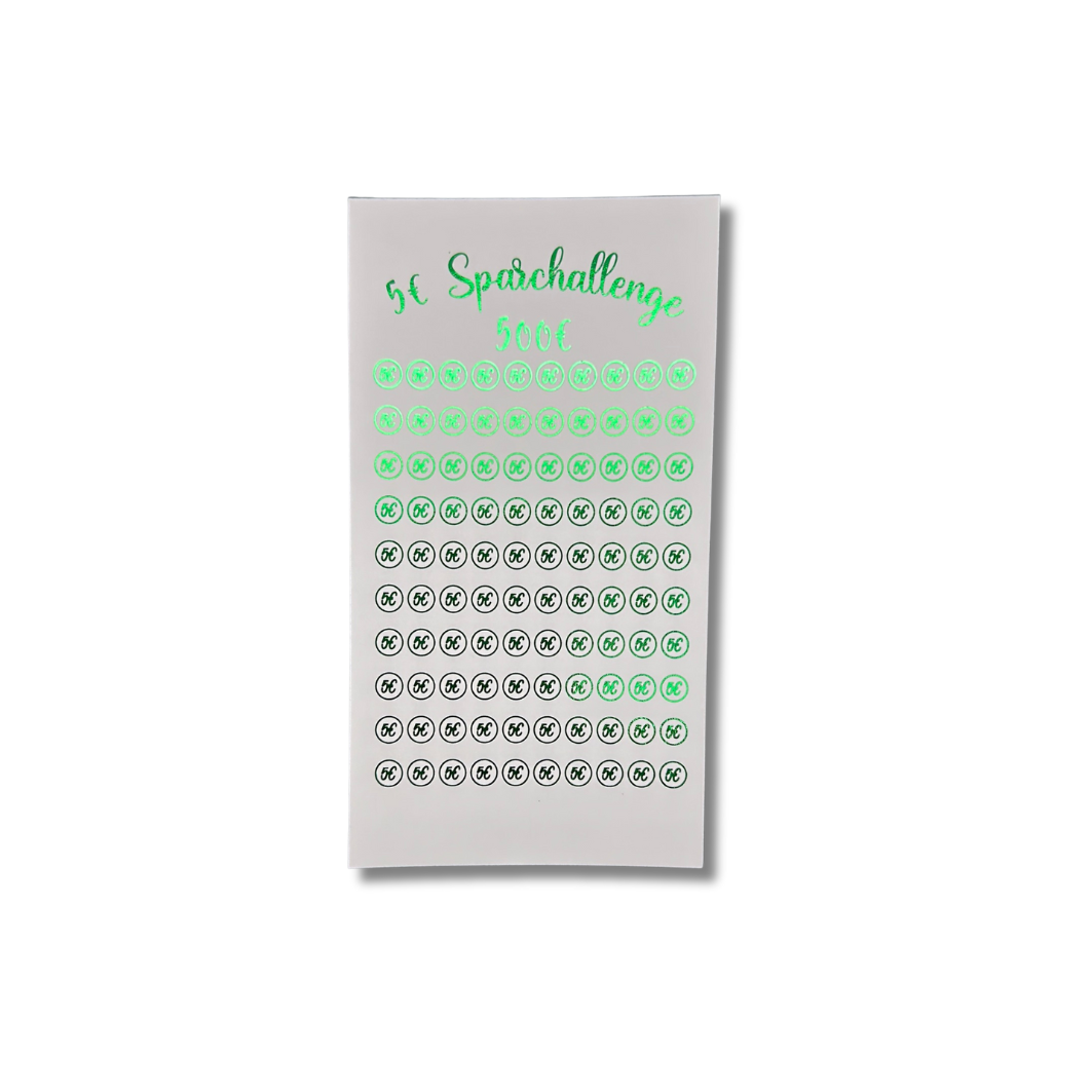 5€ Scheine Sparchallenge