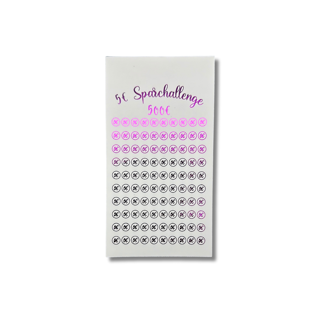 5€ Scheine Sparchallenge