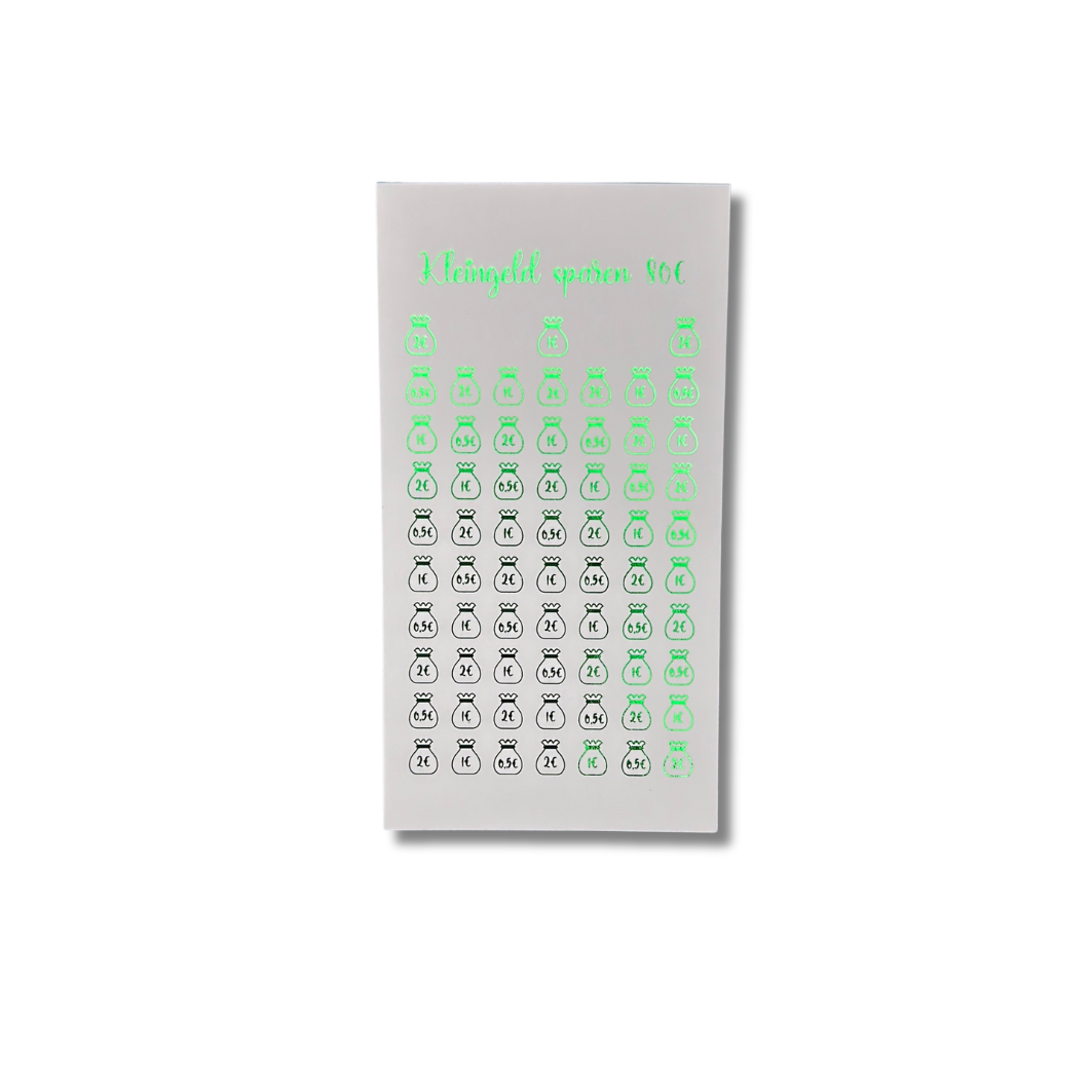 80€ Kleingeld Sparchallenge