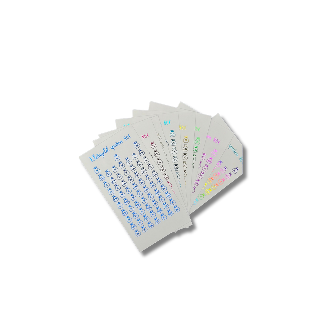 80€ Kleingeld Sparchallenge