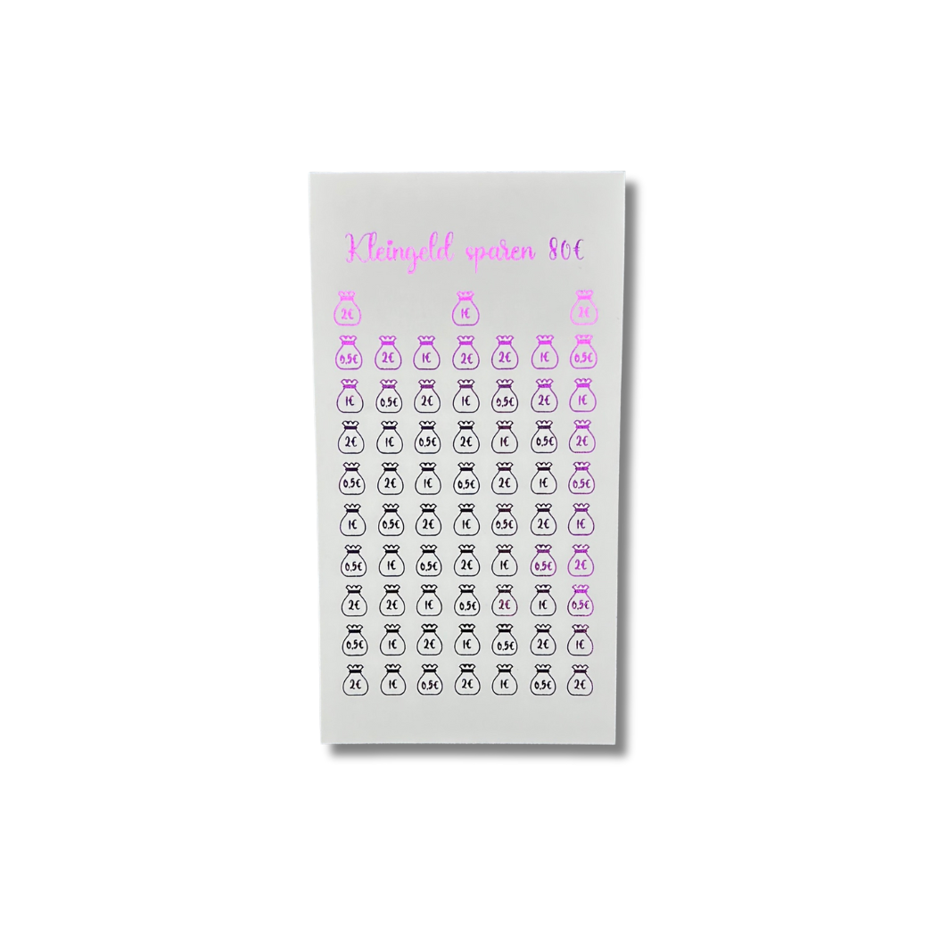 80€ Kleingeld Sparchallenge