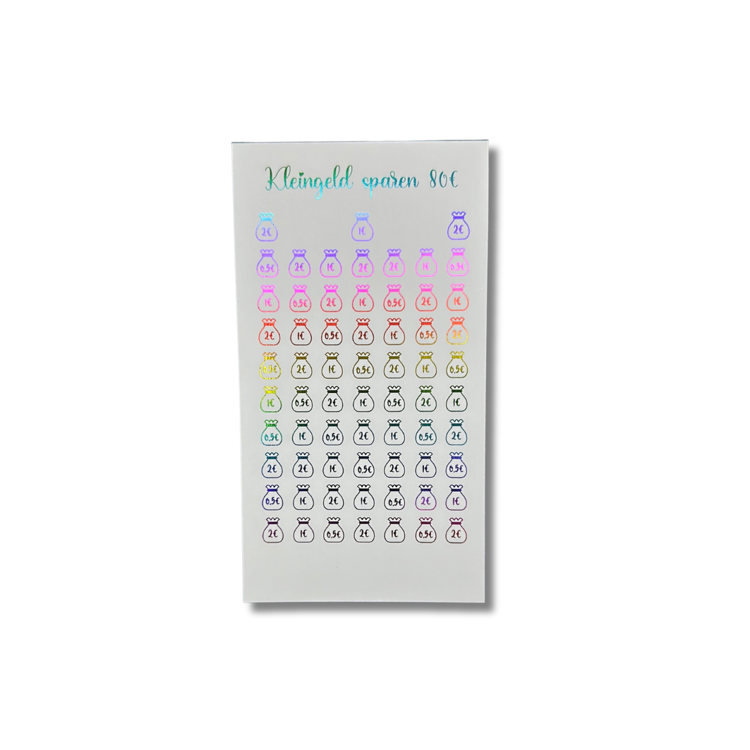 80€ Kleingeld Sparchallenge