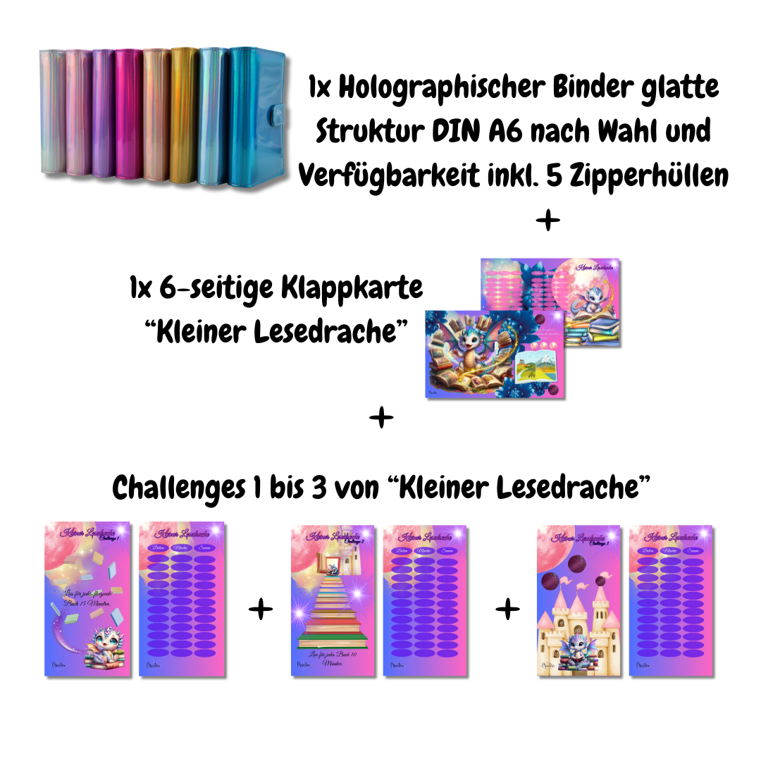 Meative Lesechallenge Starterset Kids "Kleiner Lesedrache"
