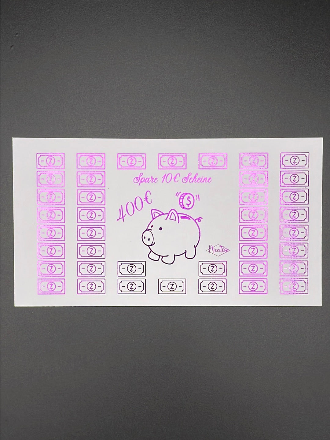 Mini 10€ Scheine Sparchallenge