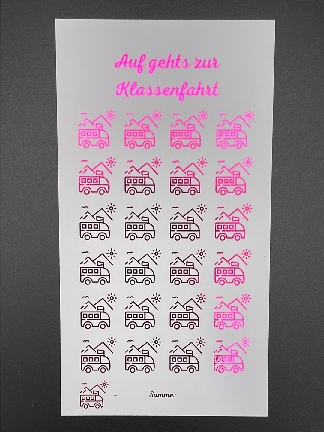 Klassenfahrt Sparchallenge