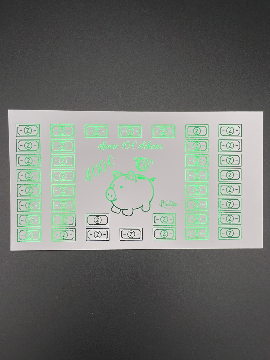 Mini 10€ Scheine Sparchallenge