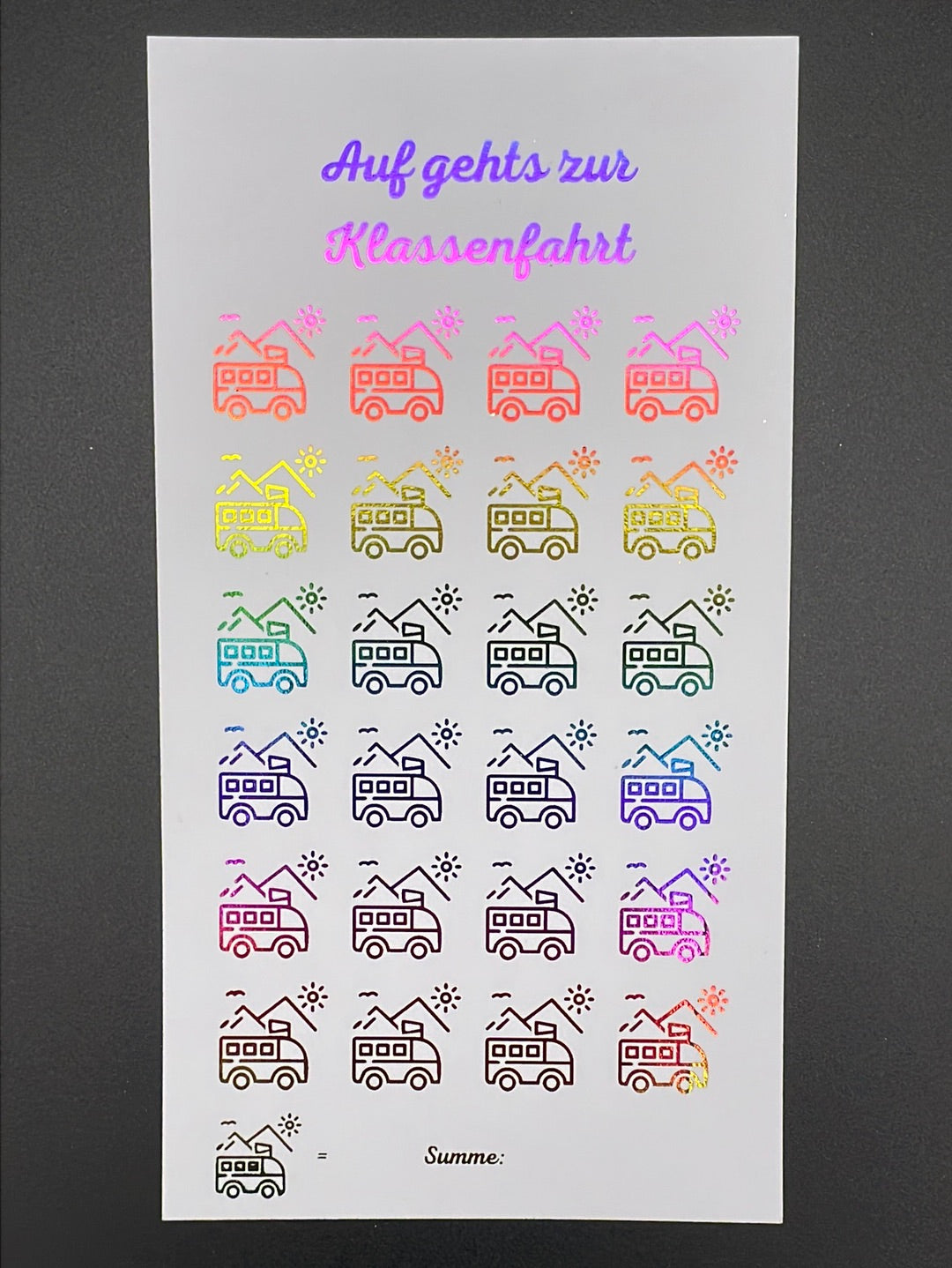 Klassenfahrt Sparchallenge