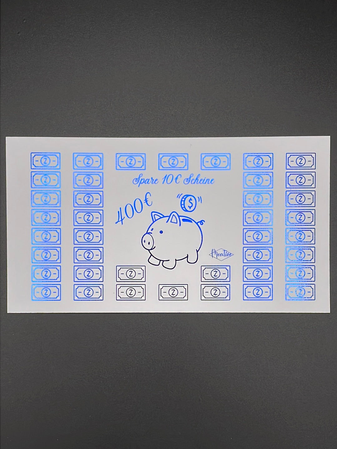 Mini 10€ Scheine Sparchallenge