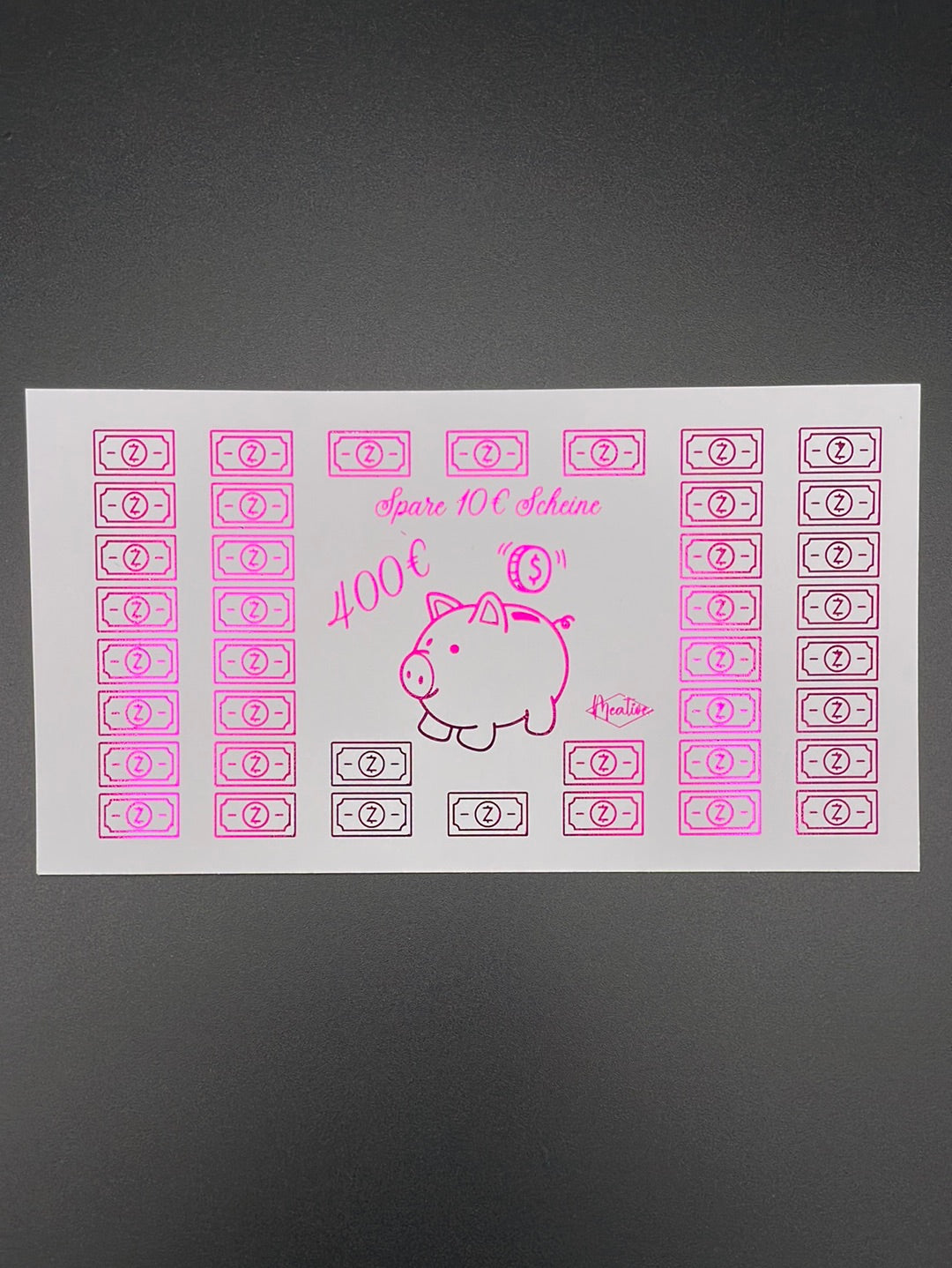 Mini 10€ Scheine Sparchallenge