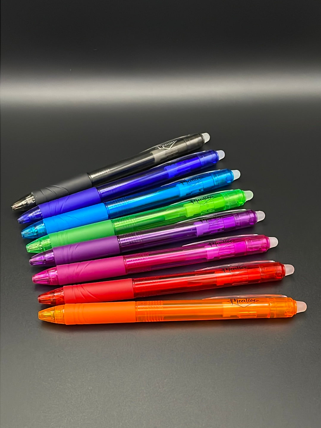 Radierbare Gelstifte in verschiedenen Farben