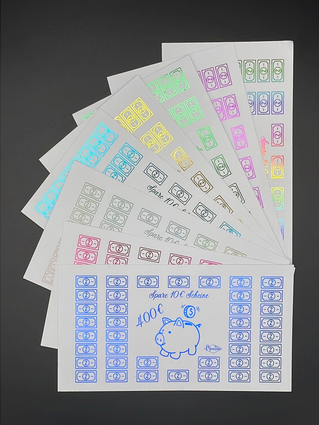 Mini 10€ Scheine Sparchallenge