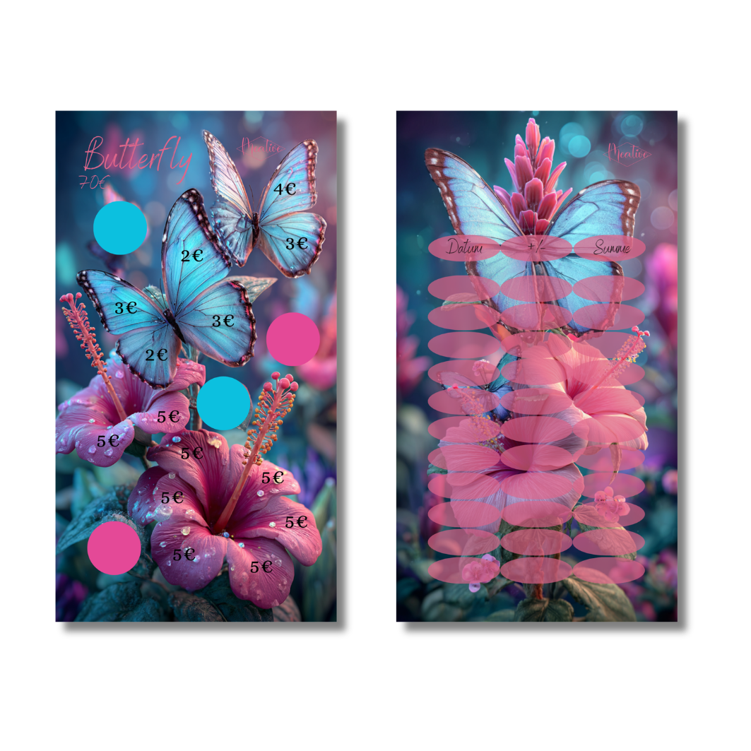 Butterfly- Rubbeln und abstreichen