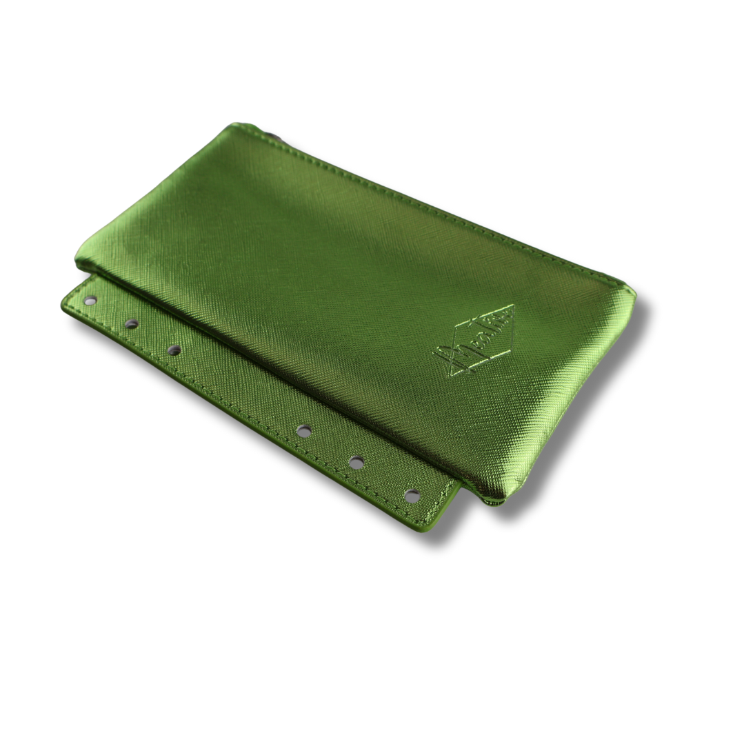 Bindertaschen A6 Deluxe Metallic glatte Struktur