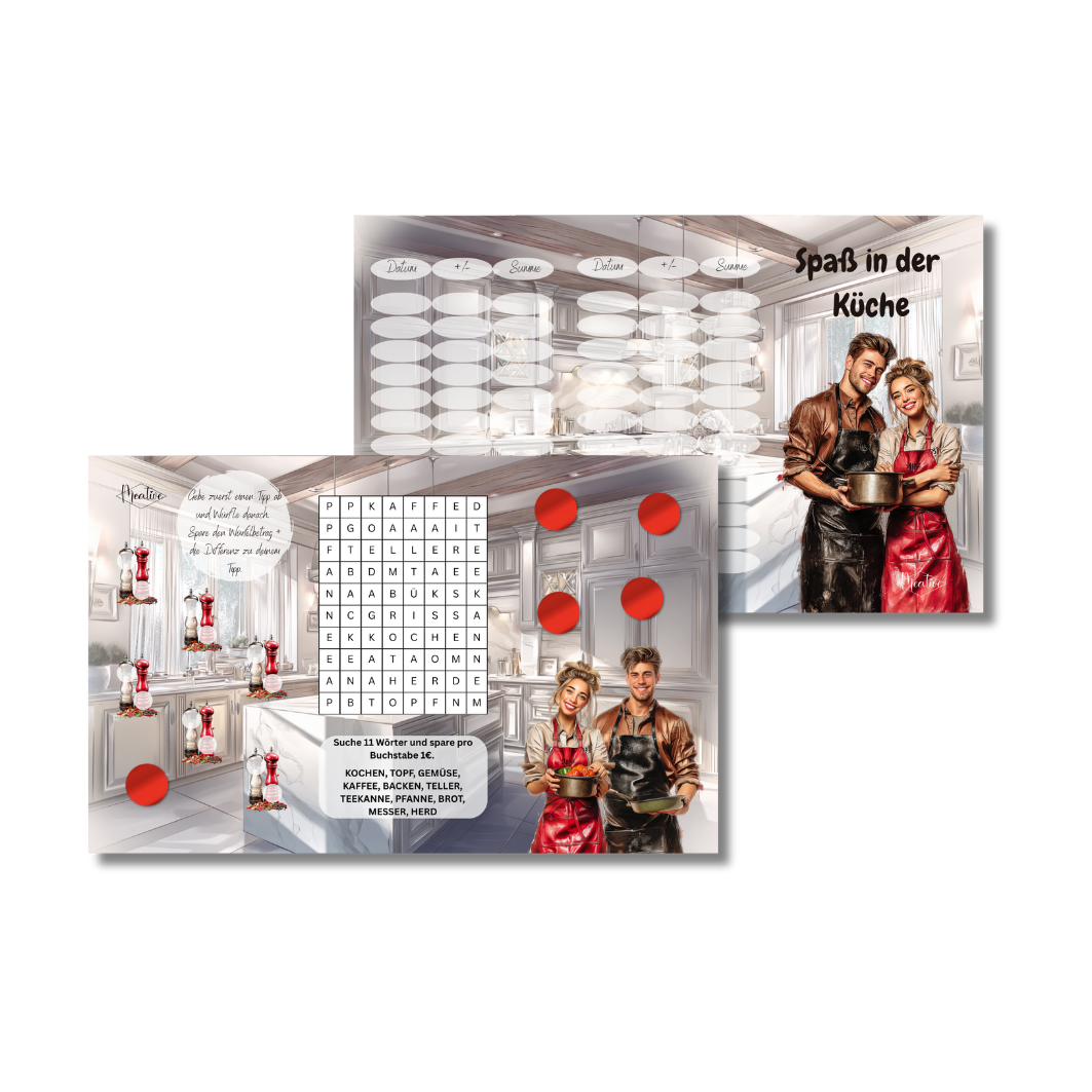 Spaß in der Küche 6-Seitige Klappkarte