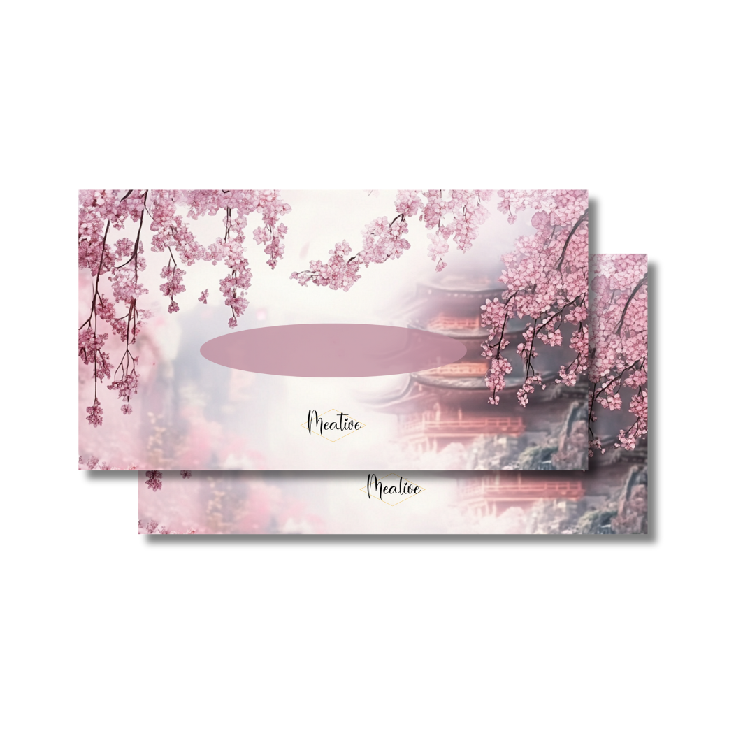 Dashboards Design A6 quer Kirschblüte