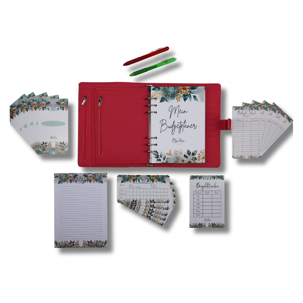 XXL Budgetplaner-Bundle zum abheften mit A5 Binder