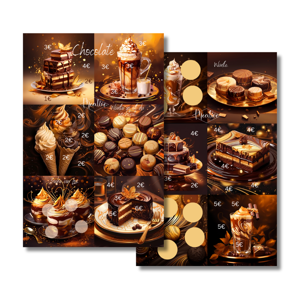 Mini Jahres-Sparchallenge Chocolate