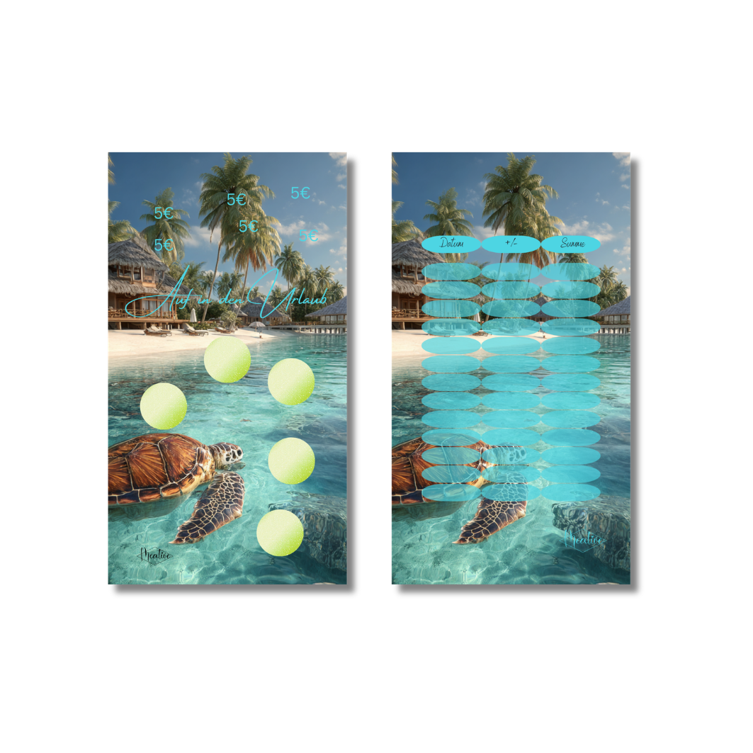 Auf in den Urlaub - Rubbeln und abstreichen