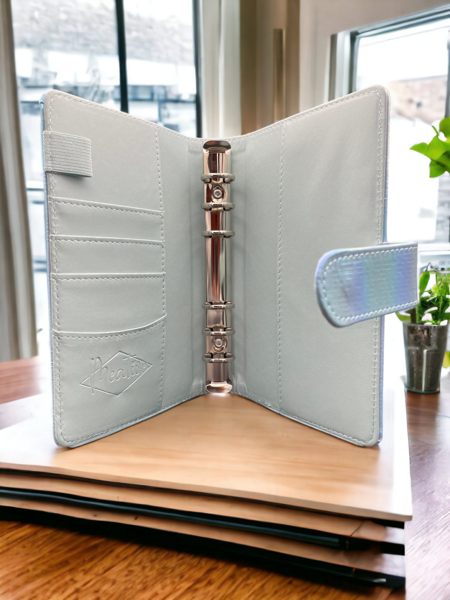 Holographische Binder (quadratische Optik)